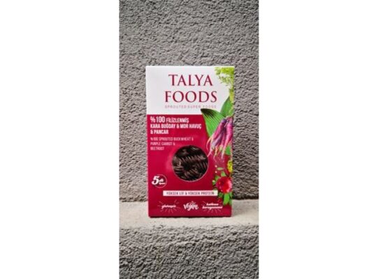 Talya Foods Filizlendirilmiş Kara Buğday Mor Havuç Pancar Makarnası (200 gr)