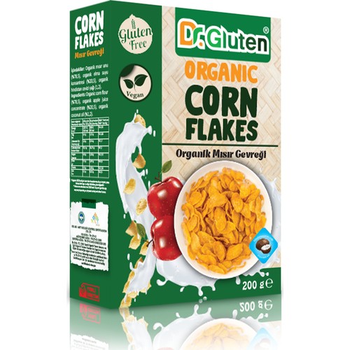 Dr.Gluten Organik Mısır Gevreği (200 gr)