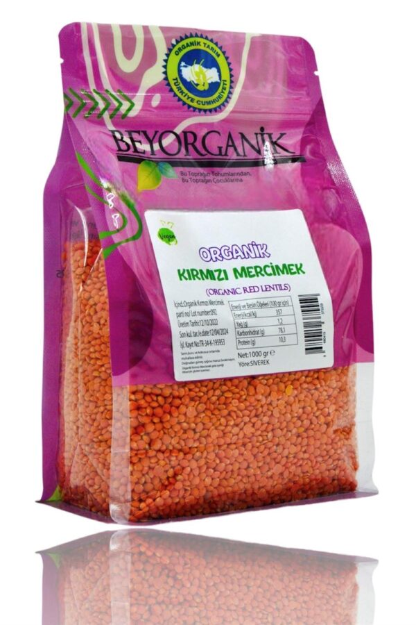 Beyorganik Organik Kırmızı Mercimek 1000 Gr