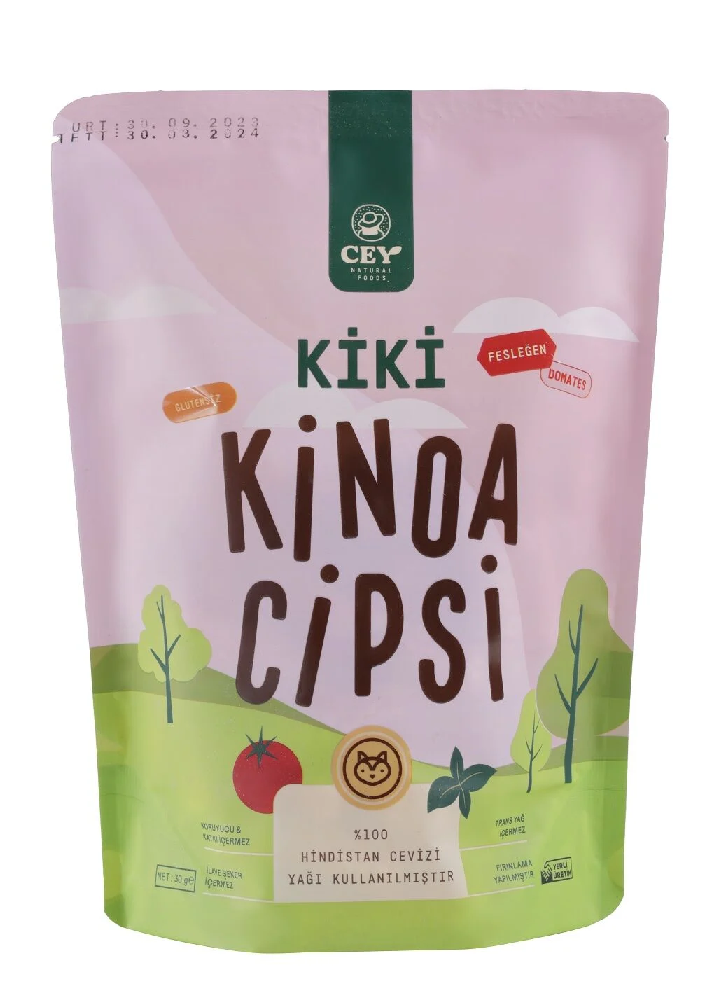 Cey Natural Kiki Domates Fesleğen Kinoa Cipsi 30 g