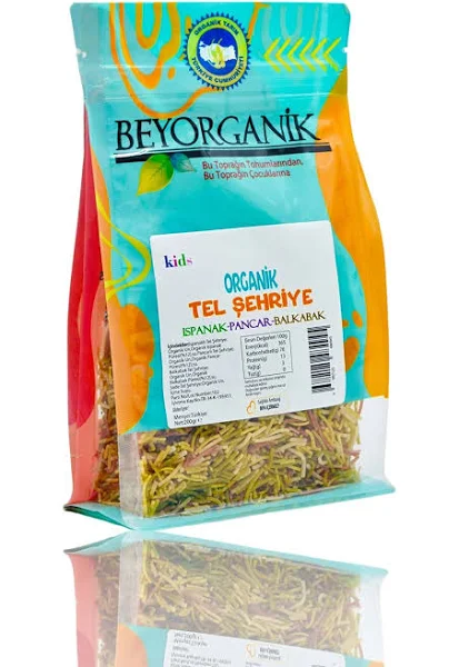 Beyorganik Organik Sebzeli Tel Şehriye 200 Gr