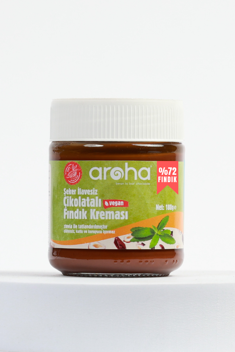 Aroha Stevialı Çikolatalı Fındık Kreması180 Gr