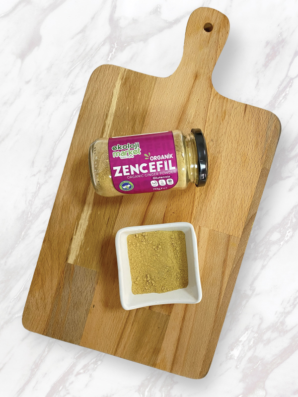 Ekoloji Market Organik Glutensiz Kavanoz Zencefil 70 gr