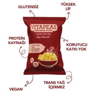 Vitapeas Kajun Baharatlı Nohut Cipsi 55 Gr