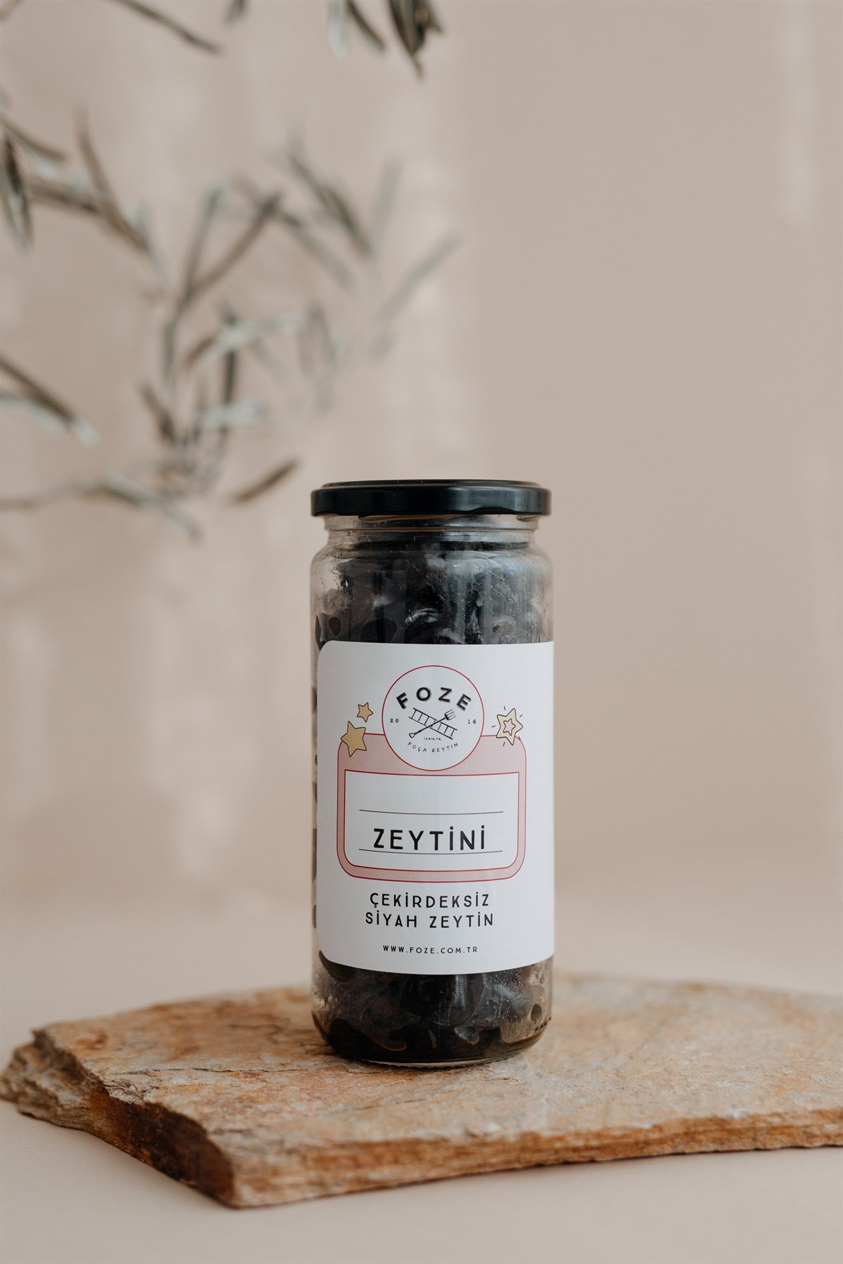 Foze Çekirdeksiz Çocuk Zeytini - Siyah 300 Gr