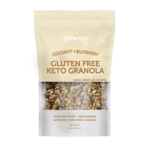 Naturiga Hindistan Cevizi Yaban Mersini Glutensiz Ketojenik Granola 250 Gr