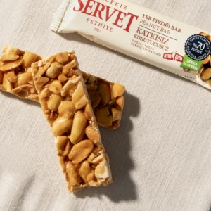 Servet Şeker İlavesiz Yer Fıstığı Krokan Bar 20 Gr