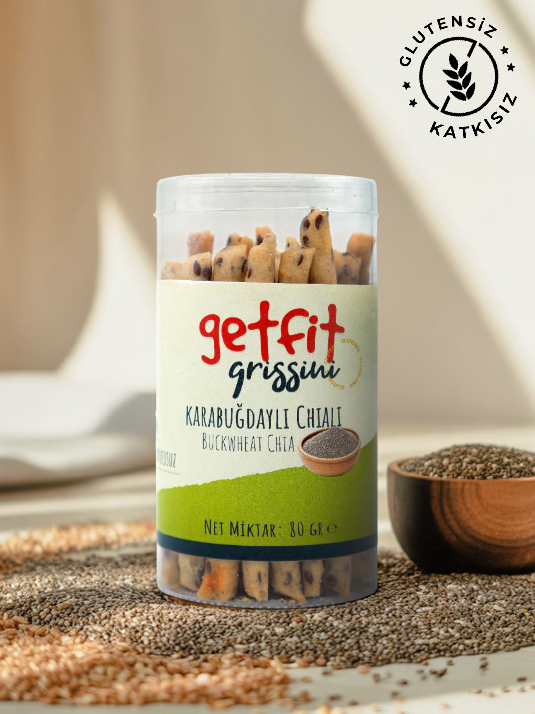 Fit Atölyem Glutensiz Vegan Karabuğdaylı Chialı Atıştırmalık