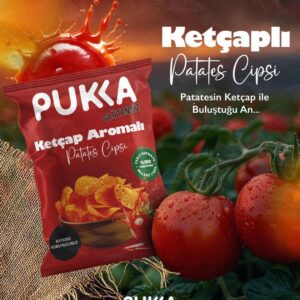Pukka Glutensiz Ketçap Aromalı Patates Cipsi 70 gr
