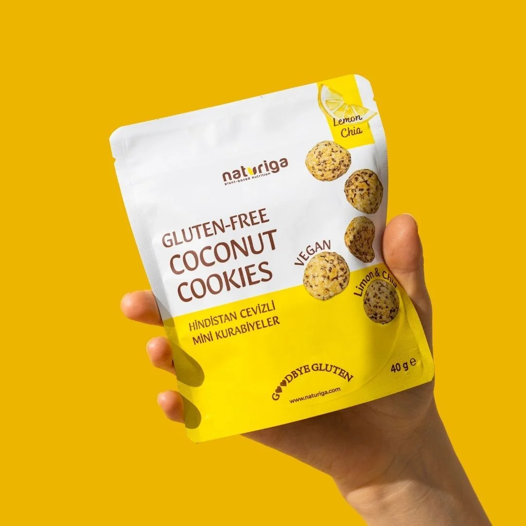 Naturiga Limonlu&Chialı Hindistan Cevizli Kurabiye 40 Gr