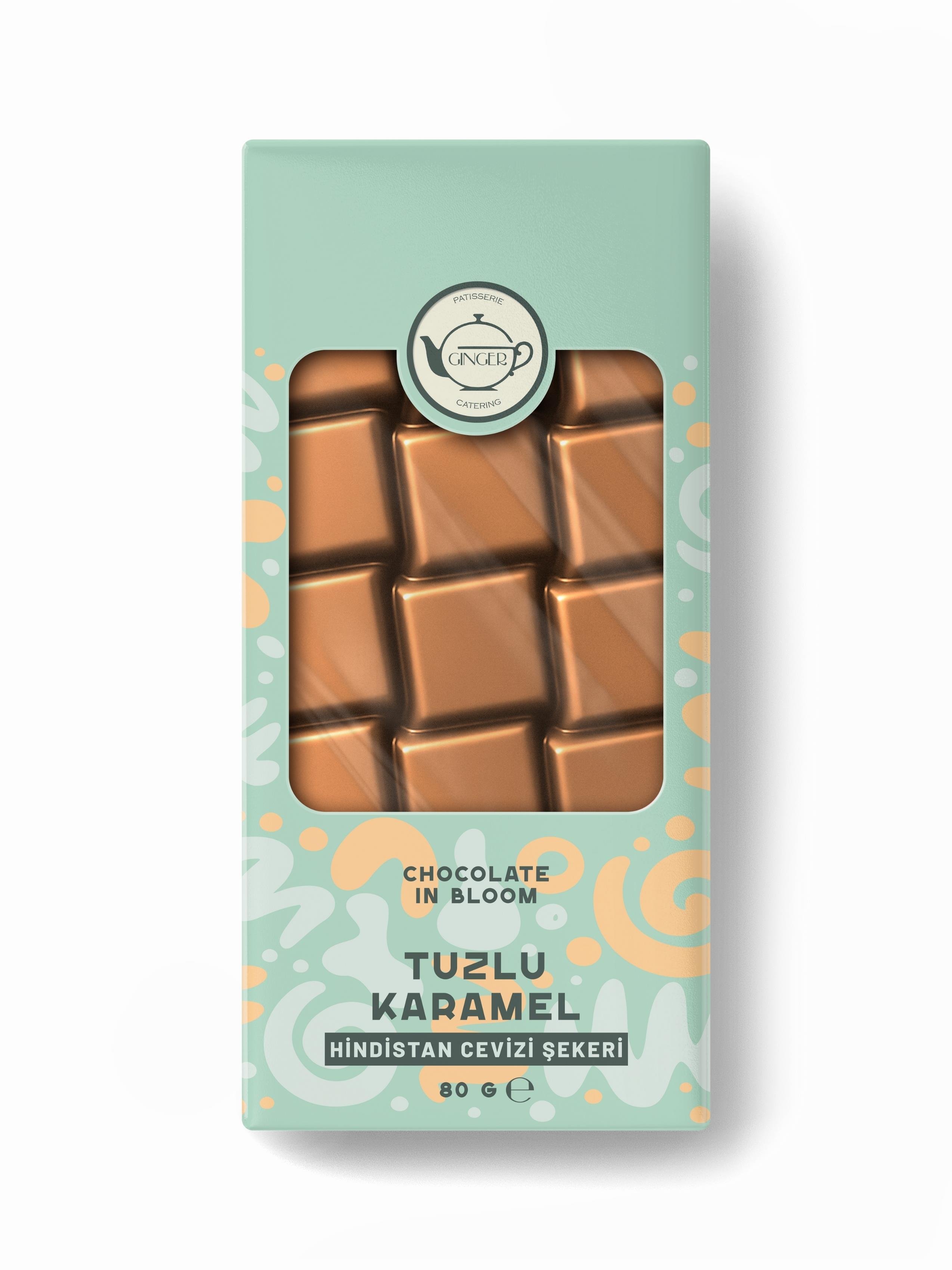 Chocolate In Bloom Tuzlu Karamel Tablet Çikolata (80 gr)