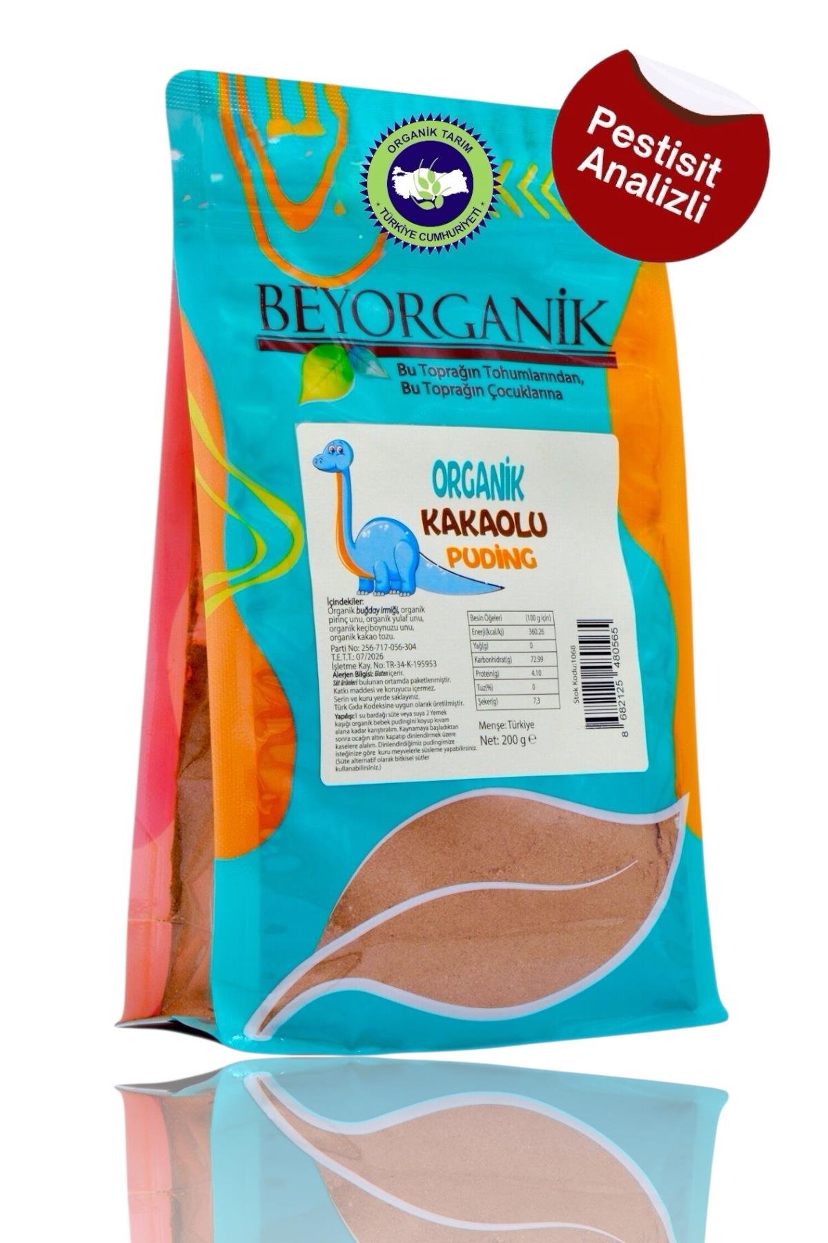 Beyorganik Organik Kakaolu Puding 200gr +6ay (PESTİSİT VE AFLATOKSİN ANALİZLİ)