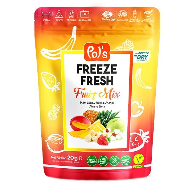 Pol’s Freeze Fresh Dondurularak Kurutulmuş Fruit Mix 20 Gr