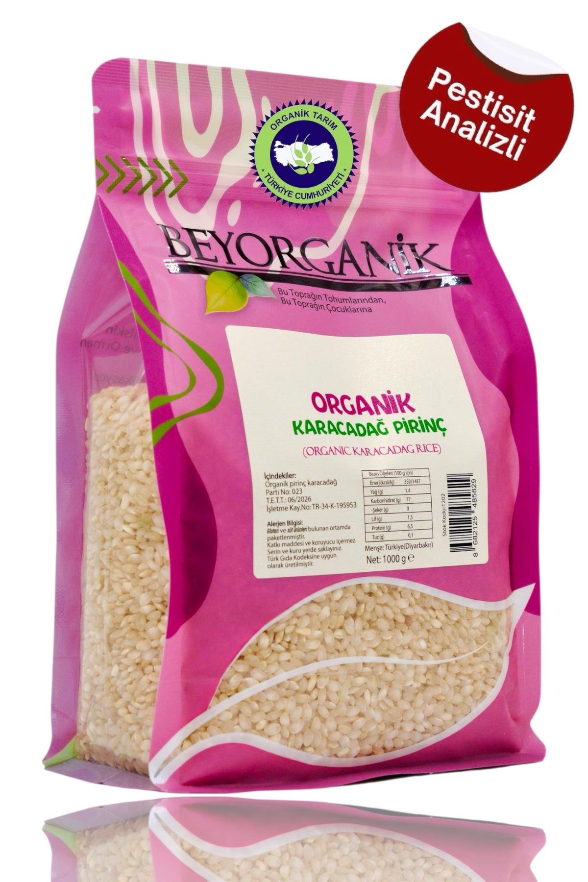 Organik Pirinç Karacadağ 1kg (PESTİSİT VE AFLATOKSİN ANALİZLİ)